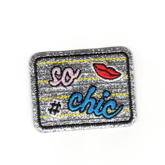 Ecusson Thermocollant So Chic Mot Brillant 4 X 5 Cm Achat Vente Ecusson Ecusson Thermocollant So Chic Cdiscount