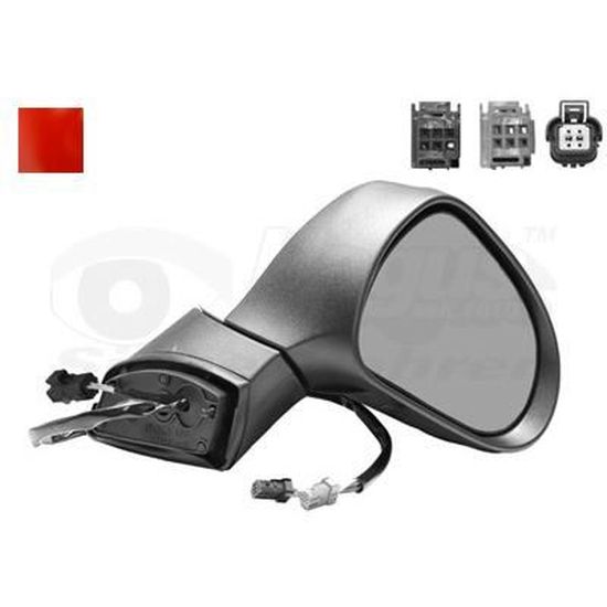 Rétroviseur Droit électrique Peugeot 207 - Modèles 2006 à 2013 - 9 Pins - Neuf