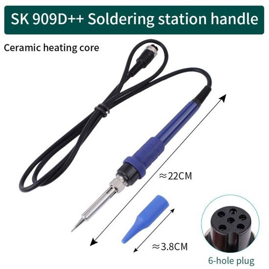 Bigstren - 60W Fer à Souder De Précision - Avec 6 Embouts De Soudage - Support Inclus