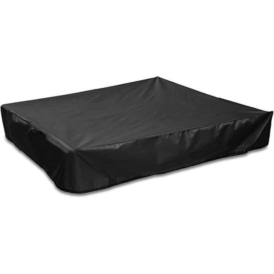 Housse De Bac à Sable Imperméable 150x150 Cm – Tissu Oxford 210D, Cordon De Serrage, Anti-UV, Poussière – Protection Jardin Et Meubles