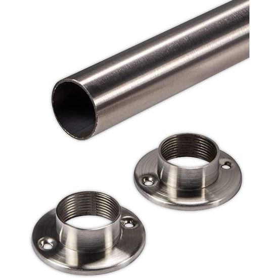 Gedotec Ronde beukenstaaf 40 mm, 5 stuks, gladde knutselstokken van beukenhout, 1000 mm lange ronde staven
