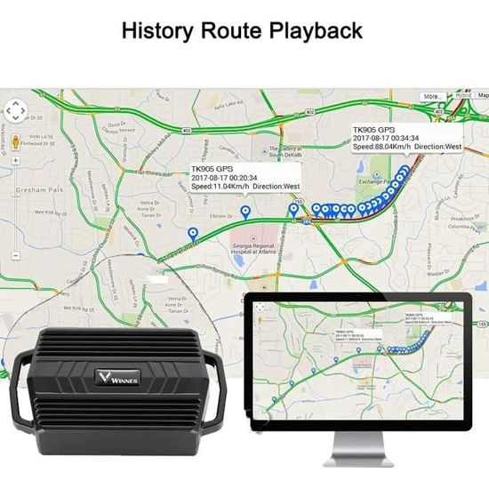 Traceur GPS Magnétique Pour Voiture - Localisation Temps Réel, Sans Abonnement, étanche