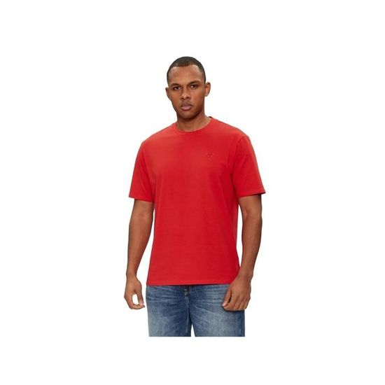 T shirt guess homme rouge on sale