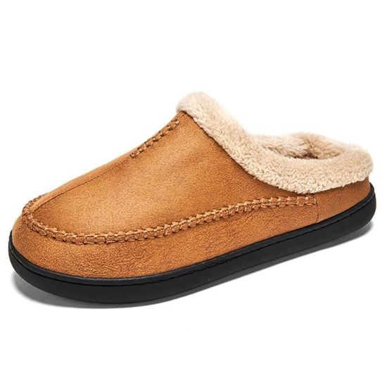 Pantoufles En Mousse Mémoire Anti-dérapant - Confort Unisexe, Taille 36/37, Rouge Vif
