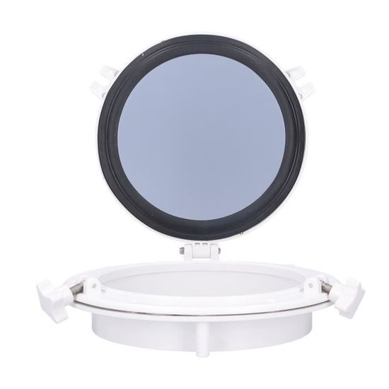 Hublot Porte Hublot Marin Rond Noir De 10 Pouces, Fenêtre Stalinite Universelle Pour Camping-car, Bateau, Yacht | FR Hublot Bateau
