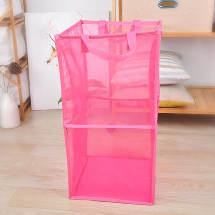 Panier à linge pliable avec poignée de transport Cintre en tissu net ACCESSOIRES DE SALLE DE BAIN b354