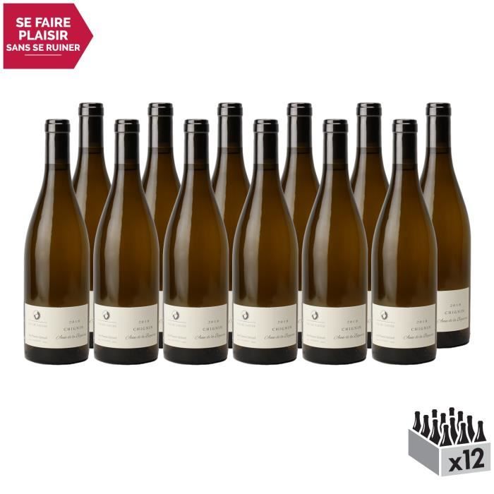 Vin de Savoie Chignin Anne de la Biguerne Blanc 2018 - Lot de 12x75cl - Domaine Jean-François Quénard - Vin AOC Blanc de Savoie -