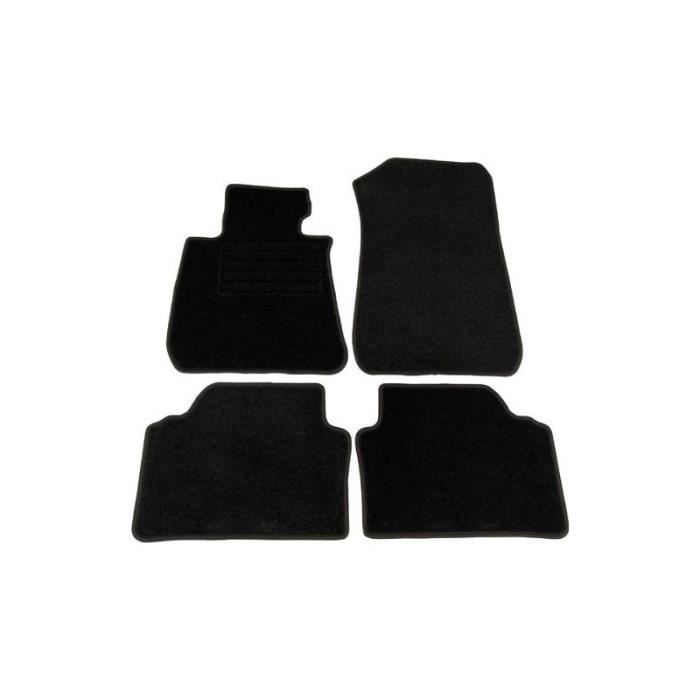 4 TAPIS DE SOL POUR BMW SERIE 1 E81 E87 3P ET 5P EN VELOURS NOIR