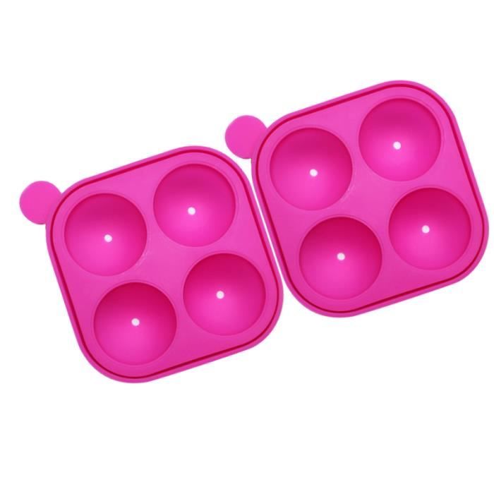 2 Ensems Moule de sucette en silicone Pratique Balle rond de cuisson moule a gateau - moule de patisserie ustensiles patisserie