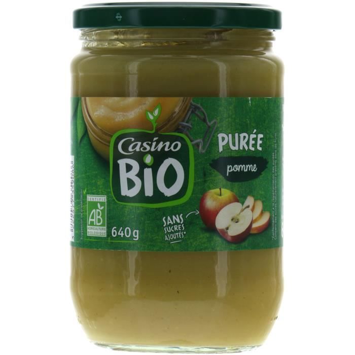 CASINO Purée Pommes Bio - 640G