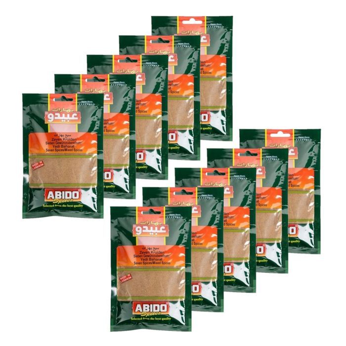 Lot 10x Sept épices - Abido - sachet 50g