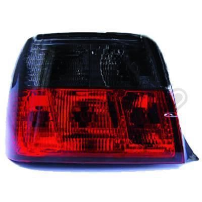 1213996 , Paire de feux arrière rouge -noir pour BMW SERIE 3 Compact de type E36 de 1990 a 1997