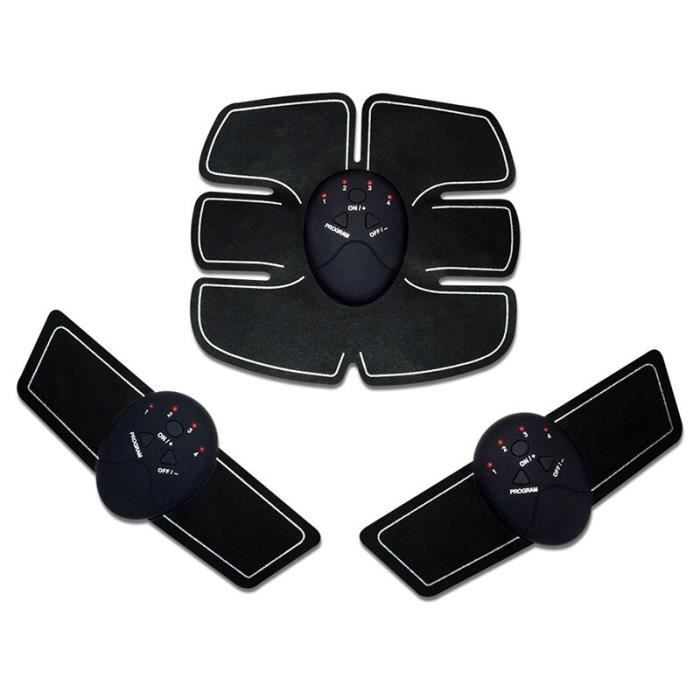 Adultes sans fil électronique appareil de musculation abdominale Ab rouleau autocollant minceur Mach - Modèle: WHITE - HSJSZHA11052