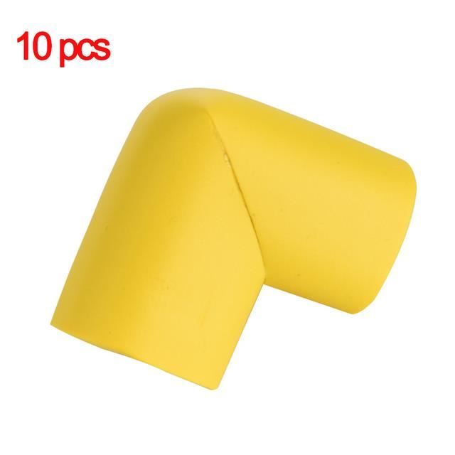 jaune Protecteur de sécurité d'angle de Table pour bébé, Protection pour enfants, coins de meubles 10PCS