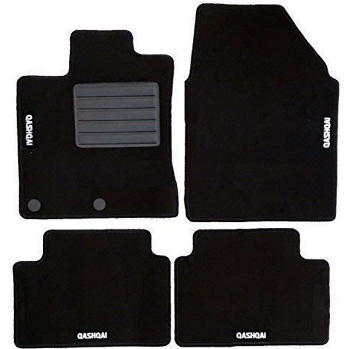 Jeu de 4 tapis moquette pour NISSAN QASHQAI 2006>2009