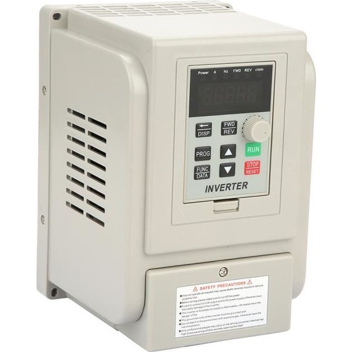 220V Variateur de Fréquence Convertisseur Onduleur Inverseur VFD Contrôle PWM pour moteur AC triphasé de 2,2 kW -ZOO
