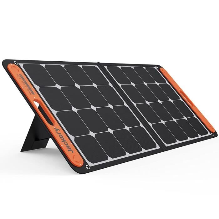 Jackery Panneau Solaire Portable SolarSaga 100W Adapte aux Stations d'Energie Explorer 240/500/1000, Pliable, Compose de Cell