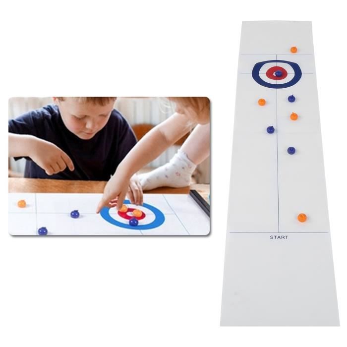 Table pliable jeu de curling portable enfants fête adulte jeu de balle de curling jouet HB016