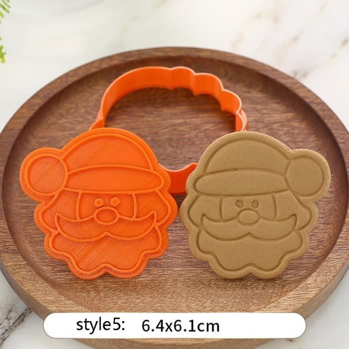 Moule à gateaux,Emporte pièce de noël découpeurs Fondant gâteau moule Biscuit Sugarcraft gâteau décoration outils - Type 5 #A