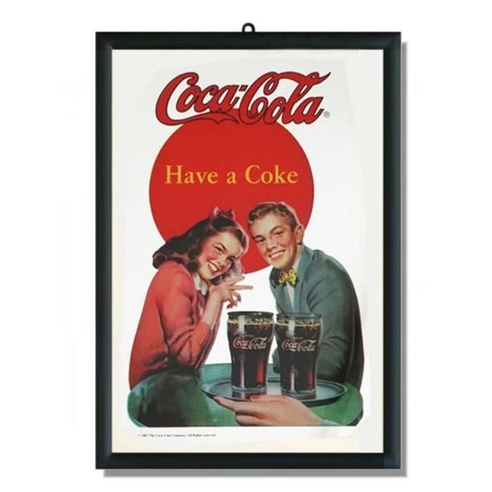 Cadre Miroir Vintage Coca Cola - Ice Cold