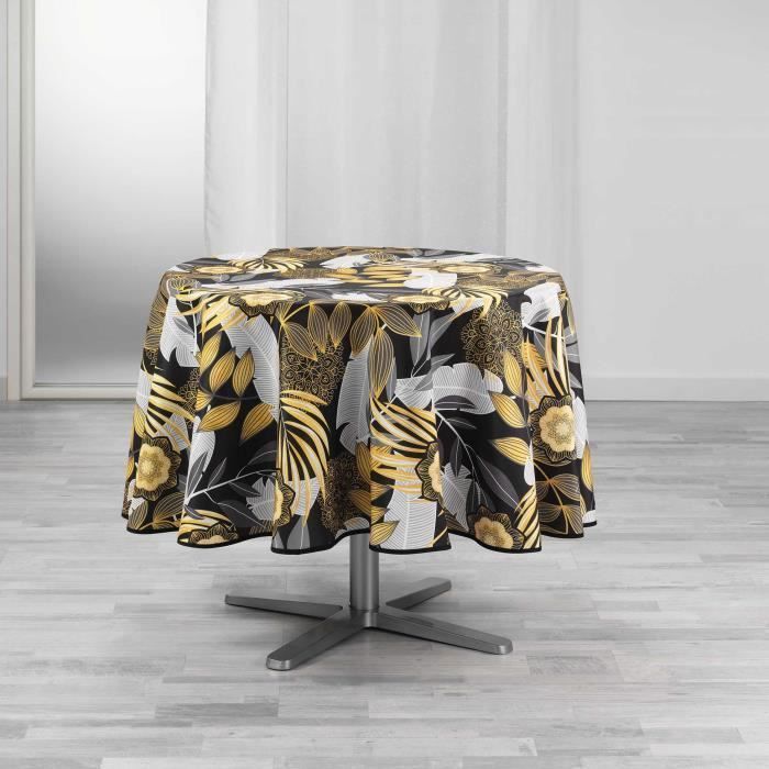 CDaffaires nappe ronde (0) 180 cm polyester imprime hannae