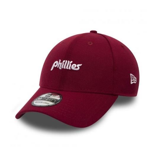 NEW ERA 39Thirty Philadelphie Phillies Mini Word Mark Bordeaux Casquette MLB