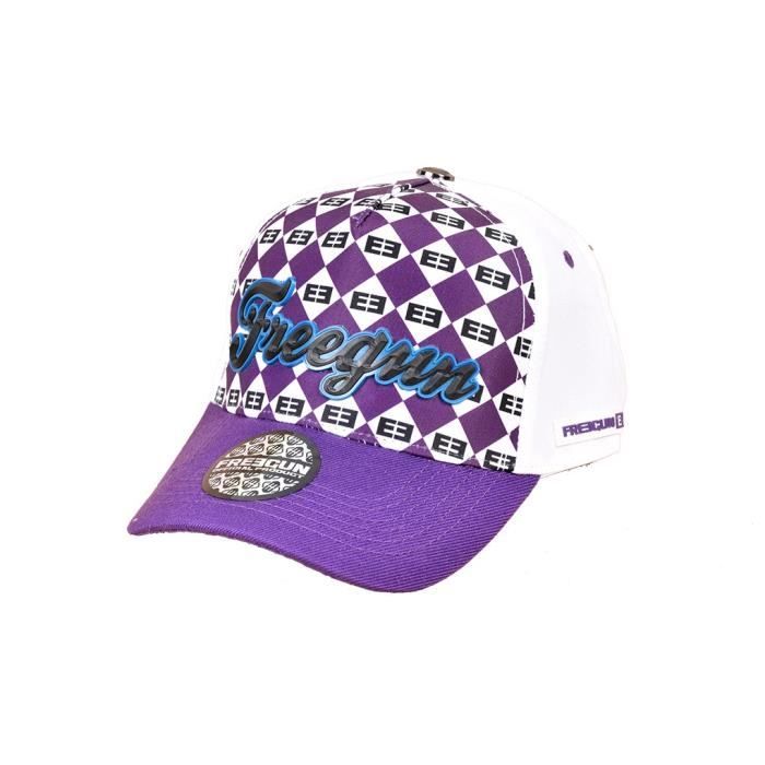 Casquette FREEGUN adulte Trucker Style, Mode et Fantaisie réglable à l'arrière. Couleurs - BaseBall Violette, Taille - Taille Unique