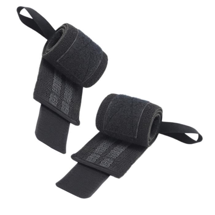 2 pièces bracelets d'enroulement enveloppes de poignet antidérapantes brassards de sport pour gym musculation BRACELET DE FORCE