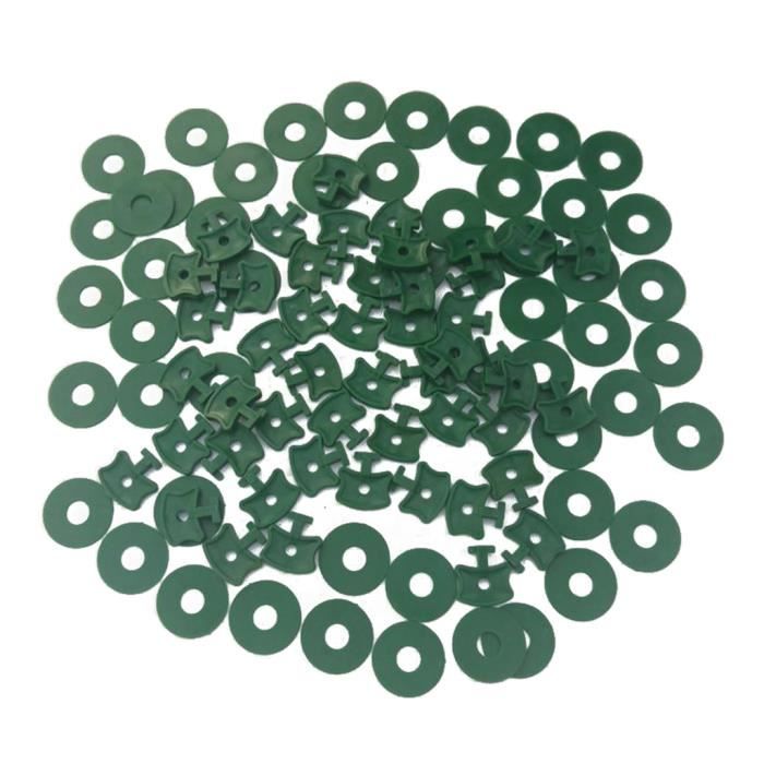 CLIPS ET RONDELLE DE SERRE 50 / 100X POUR L'OMBRE DE NETTOYAGE DE BULLES D'ISOLATION DE SERRE 50 pièces