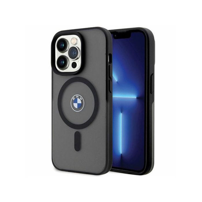 BMW Signature Coque rigide MagSafe pour iPhone 14 Pro (61) - Noir