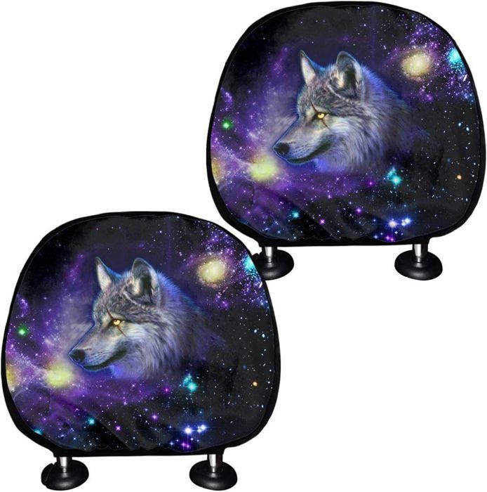 Lot De 2 Housses Appui-tête Texas Longhorns – Brodées, Avec élastique