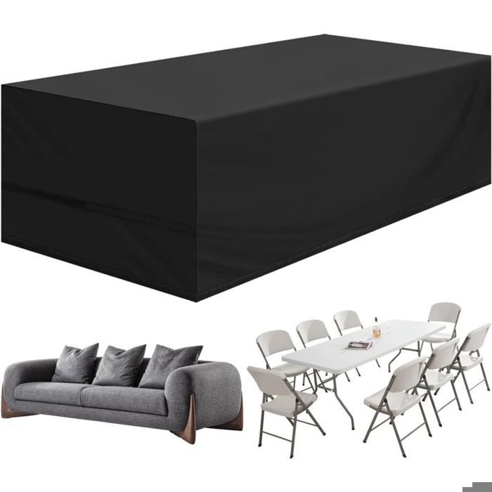 LaBlanc - 2 Pcs Housse De Chaise Longue De Jardin,Résistance Au Vent