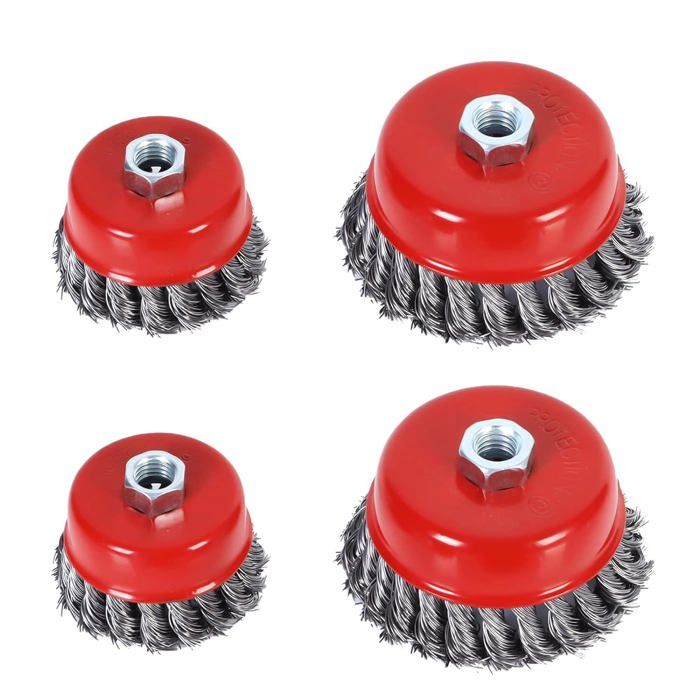 2 Têtes De Brosse Conique Synoshi - Nettoyage Coins Et Endroits Inaccessibles - Pour Nettoyeur Rotatif