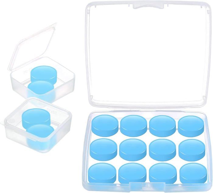 2 Paires Bouchons D'Oreille Anti-Bruit 40dB Silicone 3 Couches - Confortables Pour Dormir, Voyager, Étudier Et Concerts Avec Boîte De Rangement