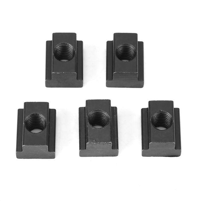 Lot De 4 écrous Rainurés Ronds M33 – Pour Clés à Crochet, Acier Noir