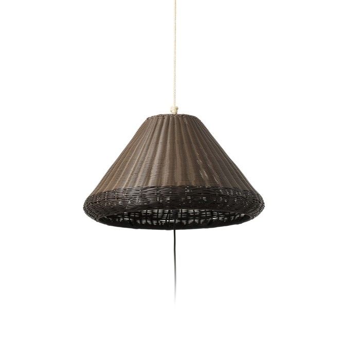 SAIGON Lampe portable y suspension gris/brun W70 71584-07