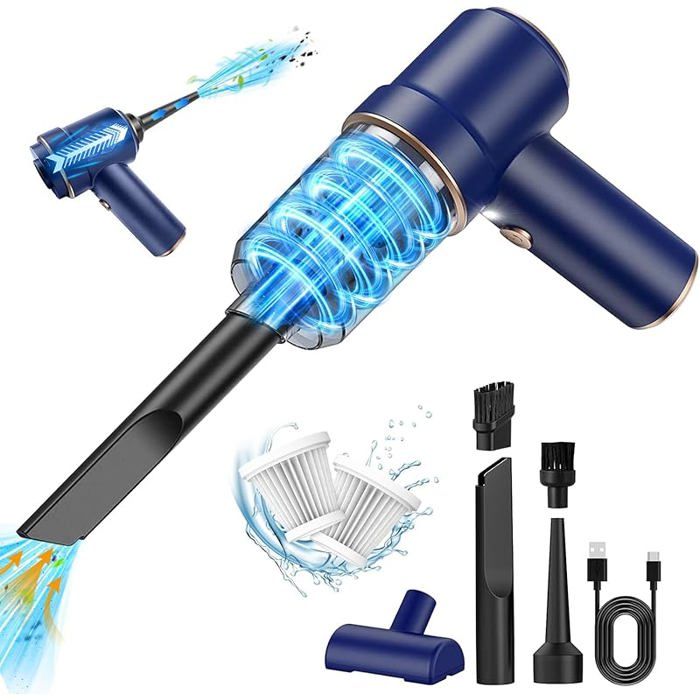 Aspirateur Sans Fil Main Aspirateur Sans Fil Grixz 15000Pa - Mini Et Portable Avec 8 Accessoires Pour Voiture Et Maison Aspirateur Main Sans Fil 15000Pa