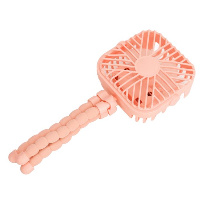 Vvikizy Ventilateur de poussette avec trépied flexible Ventilateur de bureau 3 Ventils à vent LED LED hygiene traitement Rose - Vvikizy