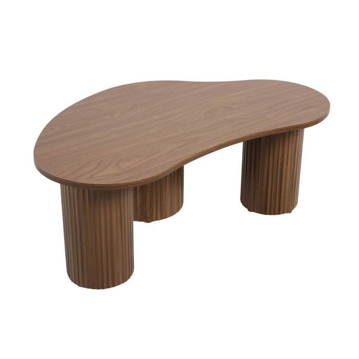 Table basse en MDF décor mélaminé bois foncé Maeve - Oviala Table basse en MDF décor mélaminé bois foncé Maeve - Oviala