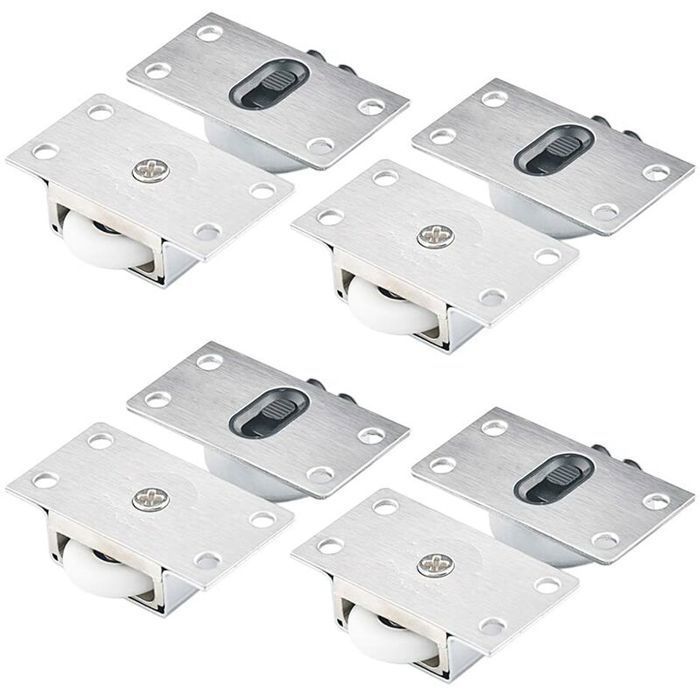 4 roues à rouleaux armoire porte coulissante galets roulement placard YYV