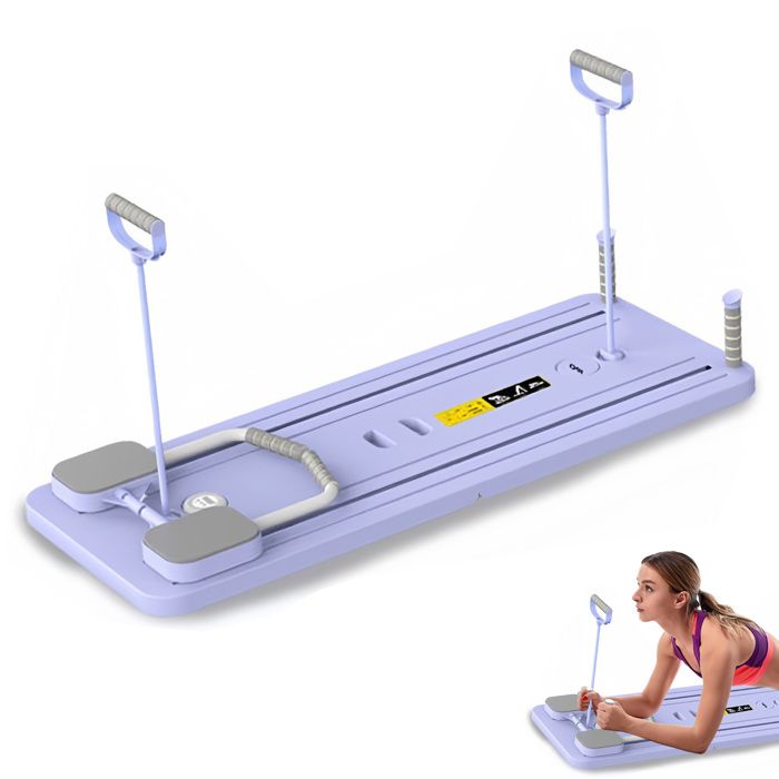 Planche Pilates Reformer Pliable Multifonction 2025 - Équipement Complet Corps Avec Bandes Résistance, Pour Maison