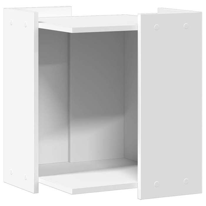 Meuble de bac à litière pour chat - vidaXL - Blanc - Bois dingénierie - 42x42x51 cm - Capacité de charge 70 kg