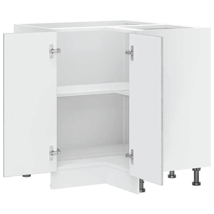 Moderne Placard dangle de cuisine Lucca SWEETY Meuble bas de cuisine sonoma gris bois dingénierie 75.5x75.5x81.5 cm BB968