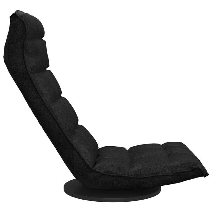 TOP 2026 Chaise pivotante de sol - POUR 1 PERSONNE - Noir Tissu - 60x54x34 cm FF153