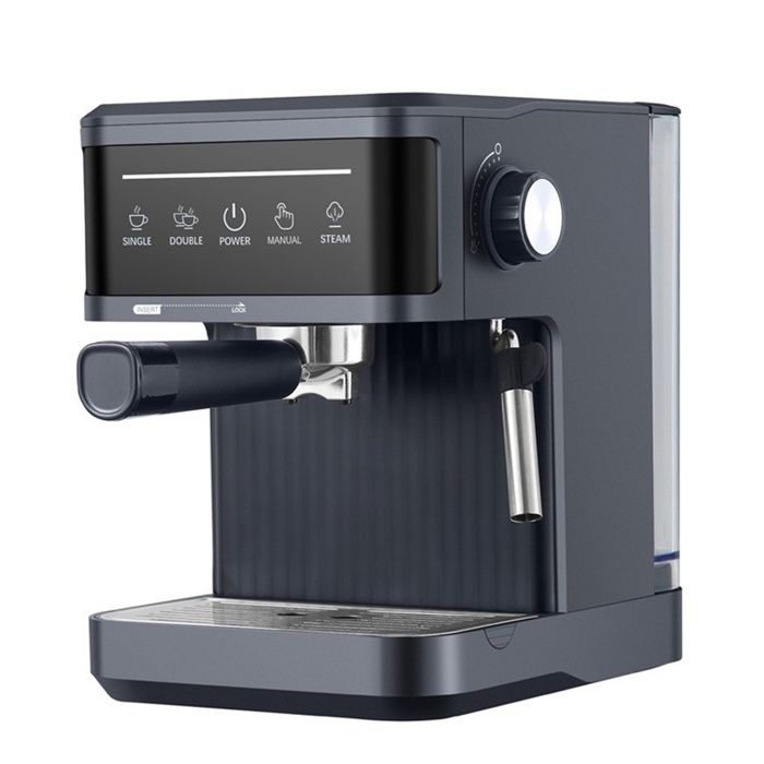 machine à café  - ATELIX -  27x14.2x26cm 20 bar multiples Compacte Écran tactile Mousseur lait classique Extraction rapide réservoir