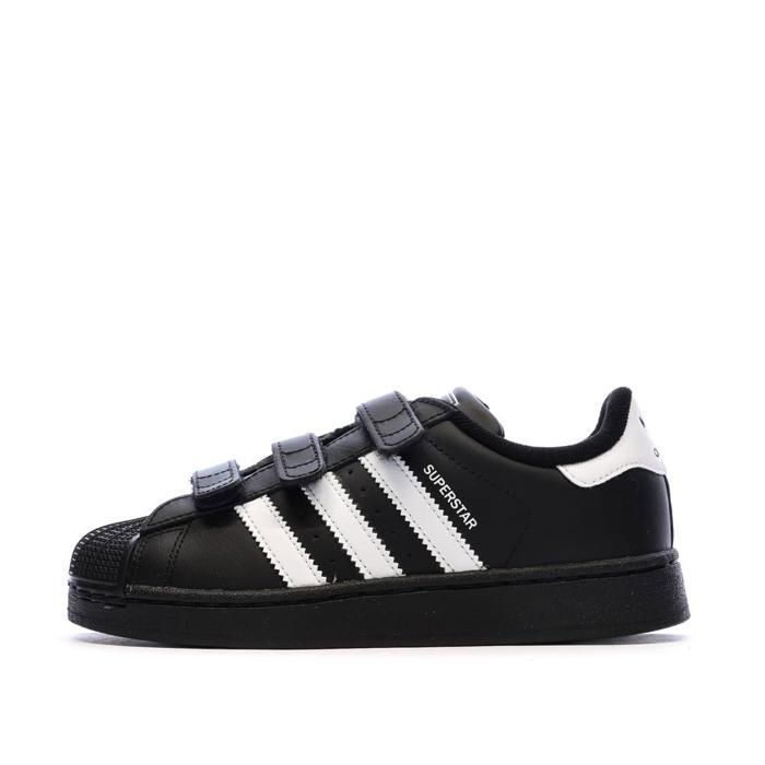 Baskets Noires Garçon Adidas Superstar