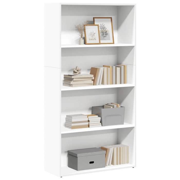 Bibliothèque - vidaXL - Placard Étagère livres - Bois dingénierie - Blanc - 80 x 30 x 152 cm - compartiments ouverts bdg32i7439