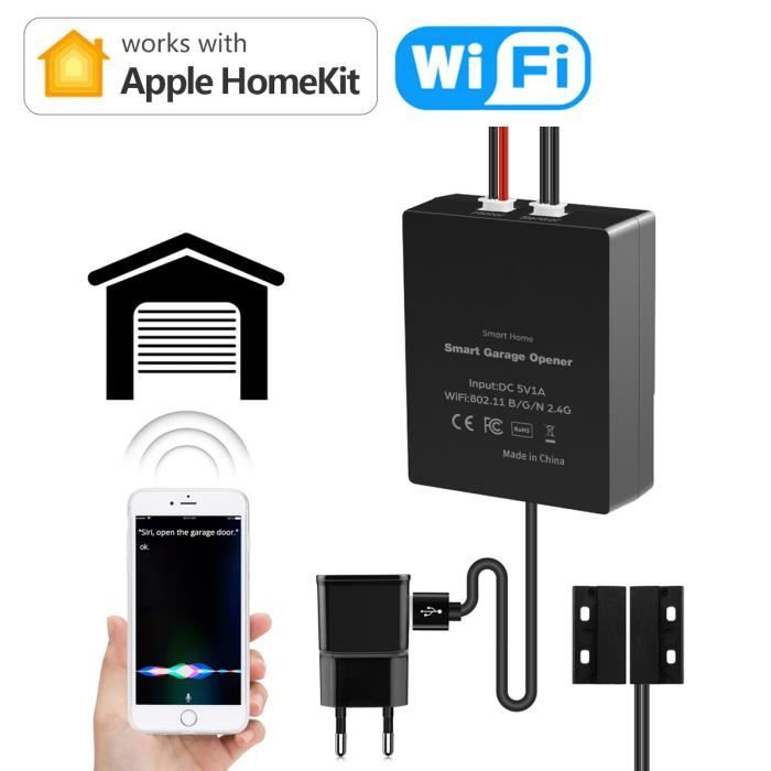 Norme UA-Homekit-Homekit-Joli WiFi sans fil, capteur de porte de garage, ouvre-porte, télécommande, interrupt