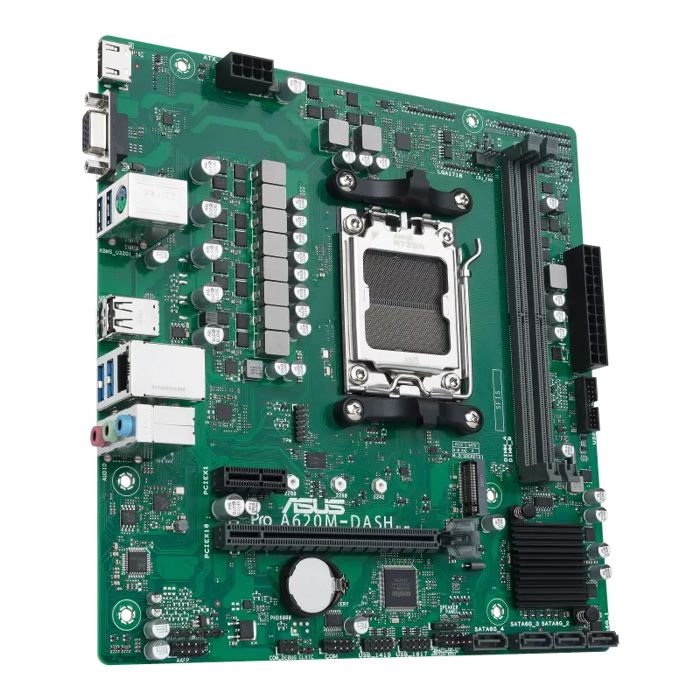Asus PRO A620M-DASH-CSM AMD A620 Emplacement AM5 micro ATX Noir - vue 3