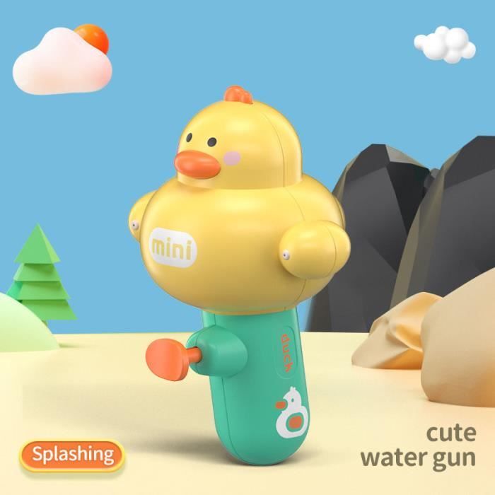 Funalix - Lot De 2 Mini Pistolets à Eau Pour Enfants - Vert Et Jaune - Bataille D'eau Jardin, Piscine, Plage - Jouet D'été Robuste Et Léger